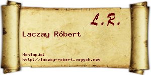 Laczay Róbert névjegykártya
